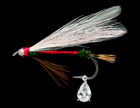 Hand Tied Fly Lure with Diamond